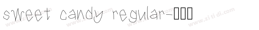 sweet candy regular字体转换